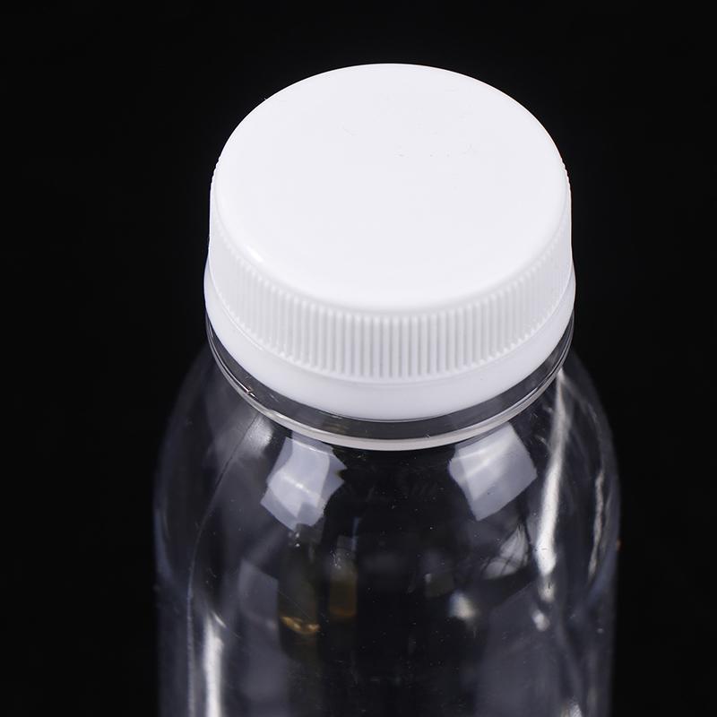 6 шт. 200 мл прозрачная детская бутылка для воды пластиковая бутылка для сока бутылка для молока для животных бутылка для напитков с крышкой портативные пустые бутылки для воды