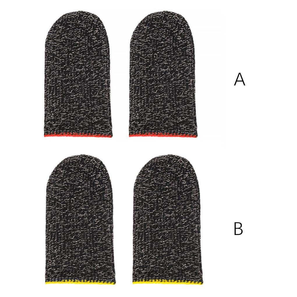 2 шт. Игровые накладки на пальцы Потостойкие Нескользящие Дышащие Защитные перчатки для экрана Набор Портативные игровые запчасти