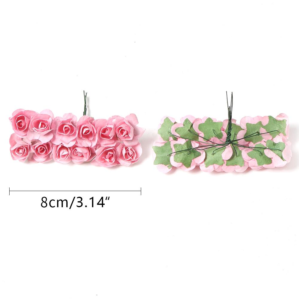 144 шт. Искусственные букеты роз Бумажные Поддельные цветы Домашний Декор для комнаты Свадебное украшение Рождество Navidad 2025 Новый год DIY Венок