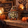 Wolf Ghost Figurine Wooden Desktop Decorations Home Decor Halloween Ornaments Christmas