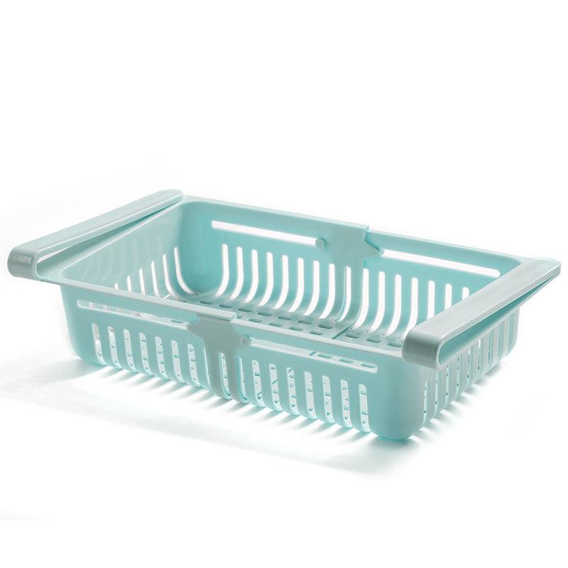 Выдвижные ящики холодильника, стеллаж для хранения свежих разделителей, регулируемый растягивающийся органайзер для холодильника, корзина с ящиком