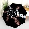 Rock Legends Celebrate Years Folding umbrella durable travel Umbrella travel Three folds