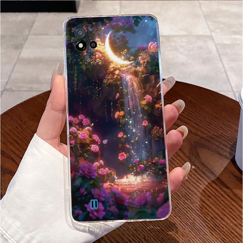 Для Realme C11 2021 RMX3231 Задняя крышка Для Realme C11 RMX2185 Чехол Прозрачный Роскошный Милый Сердце Любви Кролик Забавный Мягкий ТПУ Чехол для Телефона