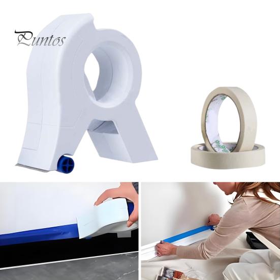 Аппликатор малярной ленты с 1 лентой Диспенсер для малярной ленты для отделки окон, дверей, рам, резак для упаковочной ленты Портативный резак для этикеток