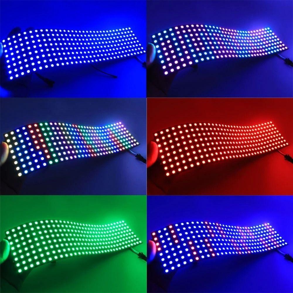 8x32 WS2812 RGB светодиод с модулем IC Pixel Screen Pixels Led Panel Light Panel Matrix Panel Light