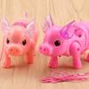 Batteries Powered Music Walking Pig Action Figure Toys Interactive Toys  Light   Baby Kids Pets
