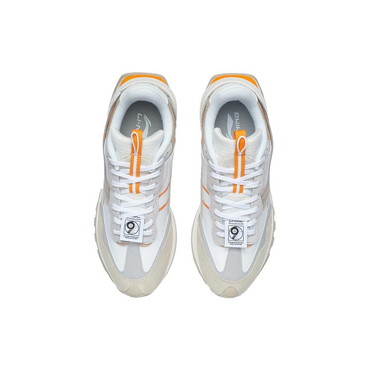 Li Ning Fangyuan EVO Амортизирующие Нескользящие Износостойкие Низкие Беговые Кроссовки Женские Туманный Абрикос AGCR228-2