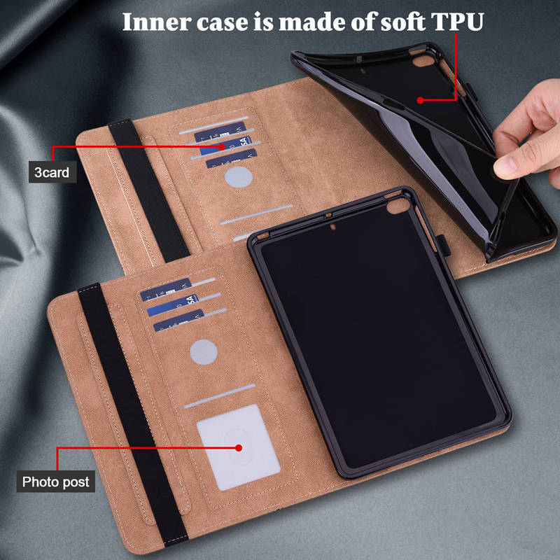 Case For iPad 12th A19 2026 11th 10th Air 4 5 6 Pro 11 13 10.5 5th 6th 9.7 9th 10.2 Mini 6 7 Luxury Leather Wallet Stand Tablet Cover