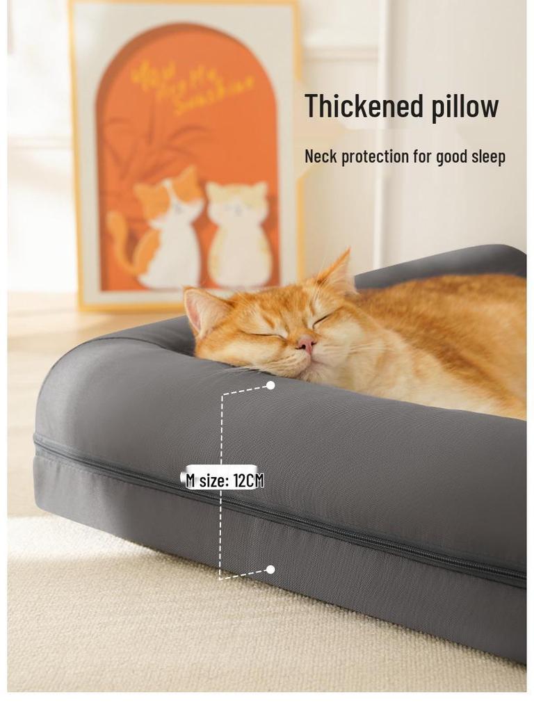 All-Season Removable & Washable Large Dog Bed Sofa - Waterproof Sleeping Mat