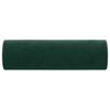 Decorative Cushions 2 pcs Dark Green Ø15x50 cm Velvet