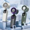 Cooling Fan Digital Display 100 Speeds Strong Airflow Low Noise USB Rechargeable Small Handheld Fan Air Cooler