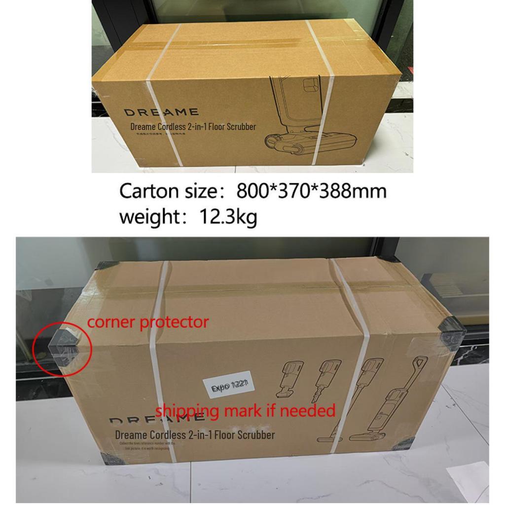 Двойная поломоечная машина Dreame H14: 180° Плоский пылесос для влажной и сухой уборки и швабры