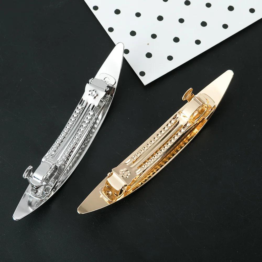 Элегантная заколка для волос Mental Strip для женщин, гладкая поверхность, головной убор, винтажные длинные заколки для волос, аксессуары для укладки волос