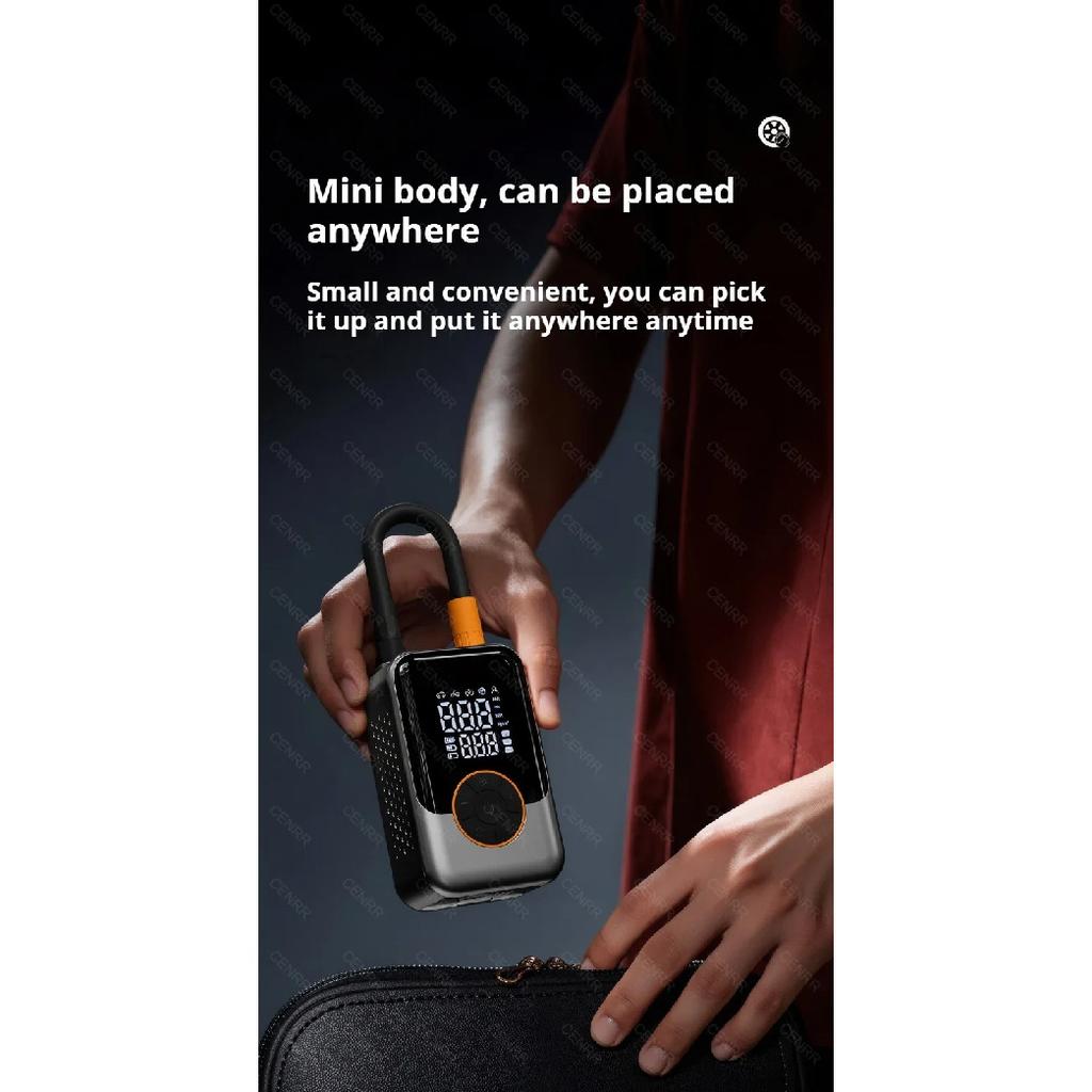 Wireless Air Pump Electric Portable Air Compressor Car Tire Inflator LCD Display Air Injector For Bike Car Motorcycle Tyre Ball