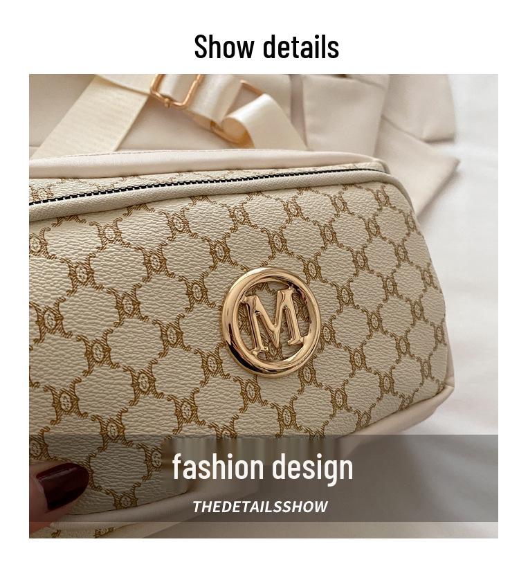 2025 Vintage Women's Multi-Compartment Crossbody Bag with Letter Print