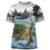 Fashion 3D Carp Fishing Men Women Summer T Shirt Street Trendy All Match O-Neck Short Sleeve Oversized Male T Shirt Men Clothing 5855
