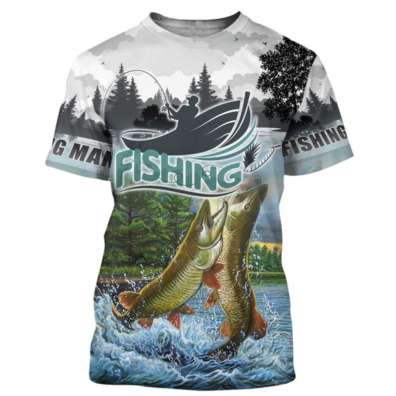 Fashion 3D Carp Fishing Men Women Summer T Shirt Street Trendy All Match O-Neck Short Sleeve Oversized Male T Shirt Men Clothing 5855