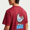 Nike Спортивная хлопковая футболка с опущенными плечами, удобная, мягкая, с круглым вырезом, мужские топы JF6384-613