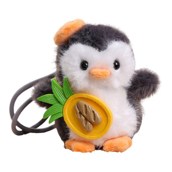 Penguin Sheep Design Plush Doll Keychain Pendant Soft Portable Mini Doll Hanging Ornament Bag