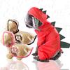 Dog Transparent Raincoat Dinosaur Four-legged Clothes All-inclusive Pet Supplies Pet Rain Gear Cat Supplies Spring and Summer