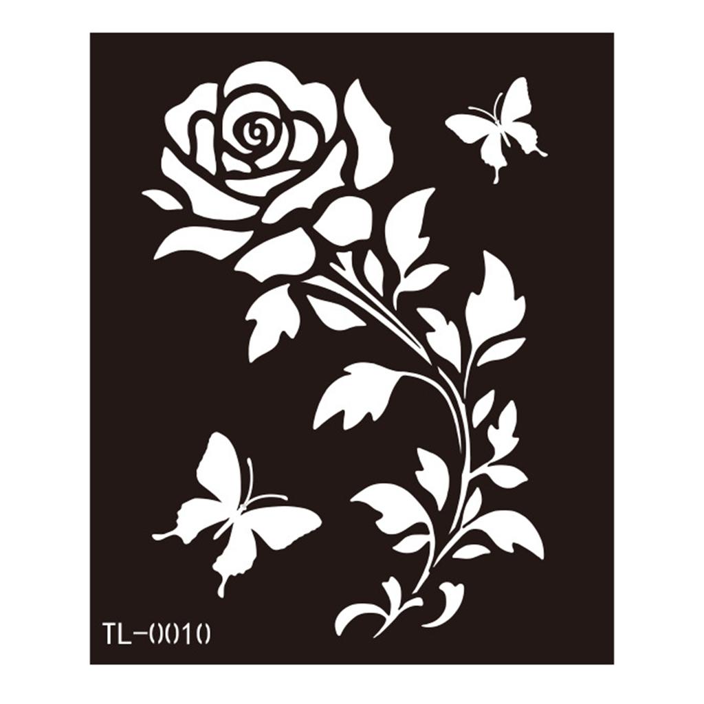 Трафареты для татуировок хной Трафареты для рисования на лице и теле Шаблоны для татуировок хной Временные наклейки для татуировок Многоразовые