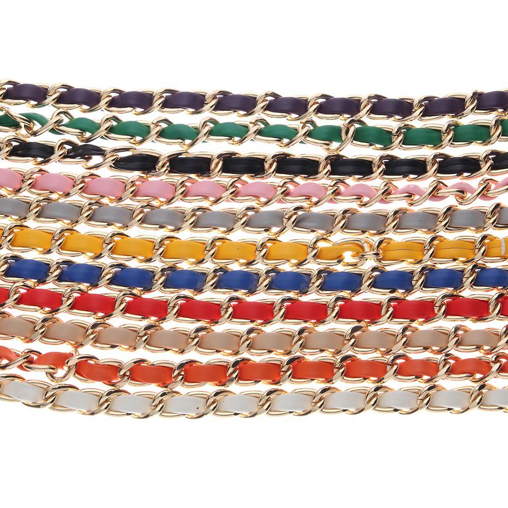 120cm Fashion Crossbody Women Shoulder Bag Strap Handbag Chain Replacement Metal Leather