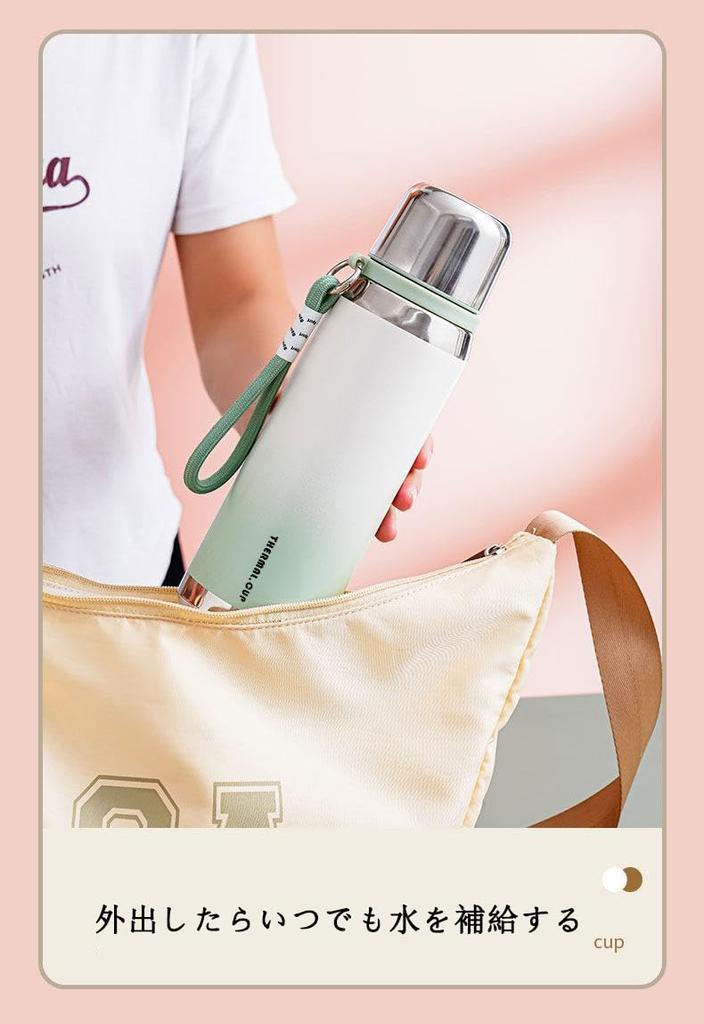 Высококачественная нержавеющая бутылка для воды MYEEDA объемом 600 мл, термос из нержавеющей стали с чашкой, бутылка для воды для детей, девочек и мальчиков, кружка, стильная и простая