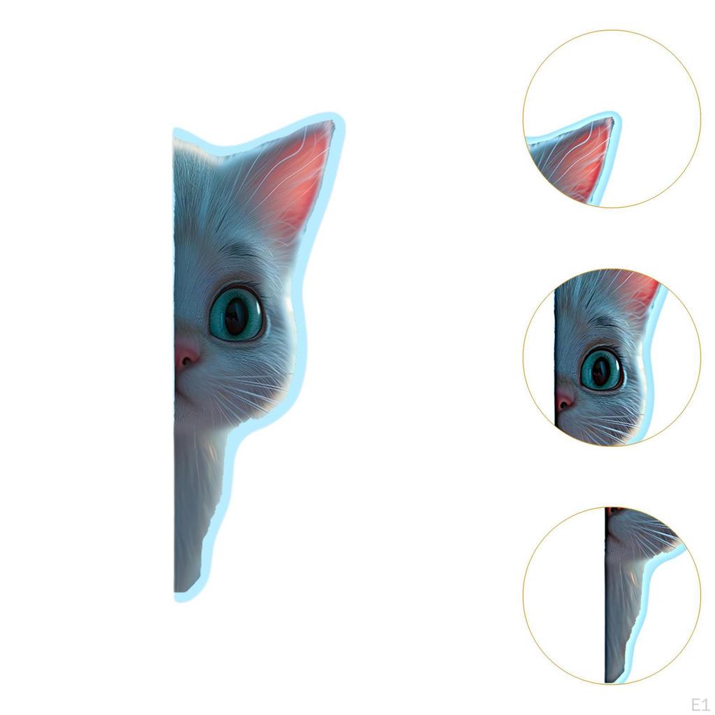 2 Pieces Luminous Switch Stickers Cat Wall Glow In The Dark Cute Decals Decor for