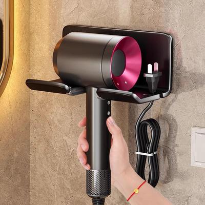 Настенная подставка для фена без сверления для ванной комнаты - Совместима с Dyson