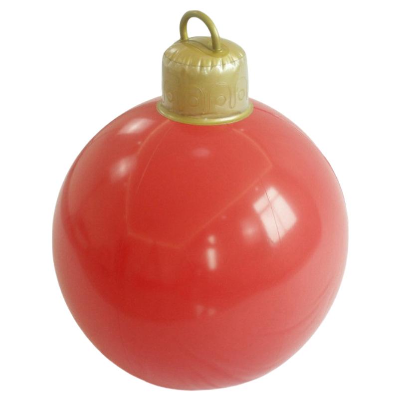 1 шт. рождественские украшения для патио подвесные ПВХ однотонные рождественские шары большого размера