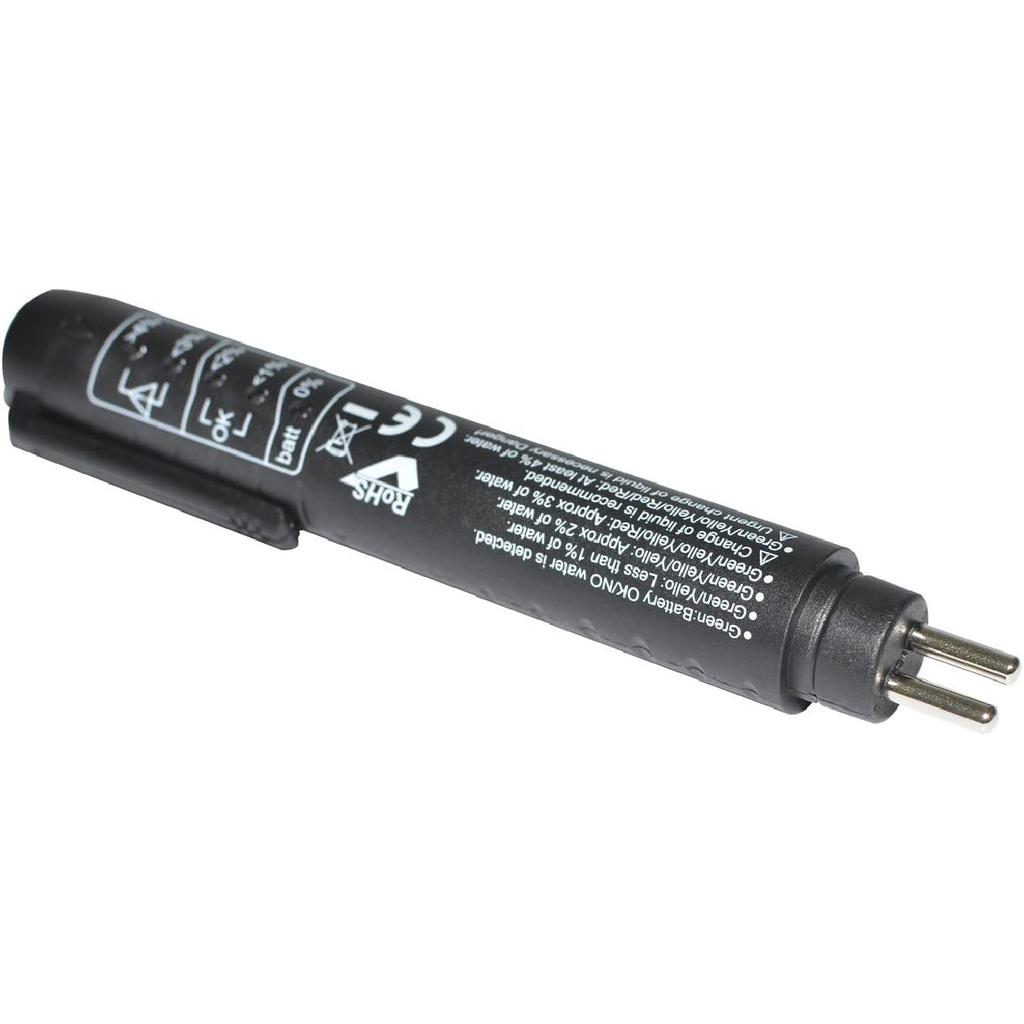 Brake Fluid Liquid Tester Pen with 5 LED Indicators, Calibrated For DOT3 DOT4 Brake Fluid