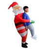 Inflatable Christmas Costume: Santa Claus Riding Reindeer Suit