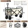 Waterman Portable Folding Outdoor Utility Cart (No Table)