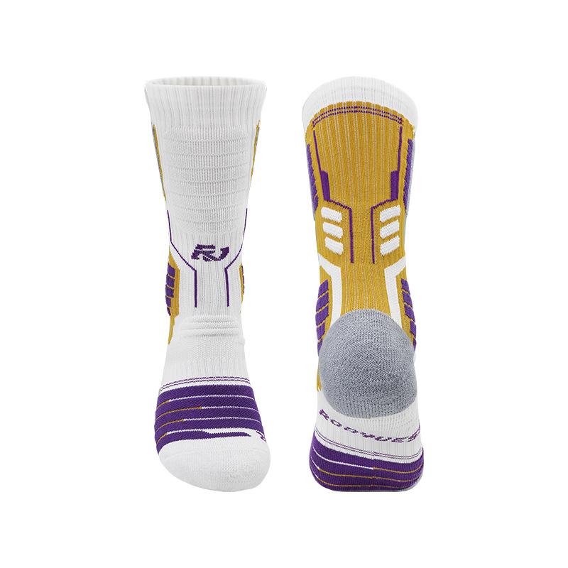 Non-Slip Professional Basketball Socks Men'S Medium Tube American Thickened Towel Bottom Women'S Sweat-Absorbing And Breathable Sports Socks Men'S