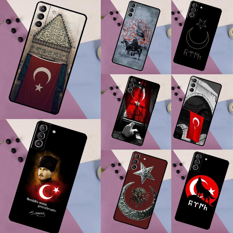 Чехол Турецкий Флаг Турции для Samsung Galaxy S24 S23 S22 Ultra S20 S21 FE S8 S9 S10 Plus Note 10 20 Ultra