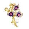 New Enamel Flower Brooches for Women