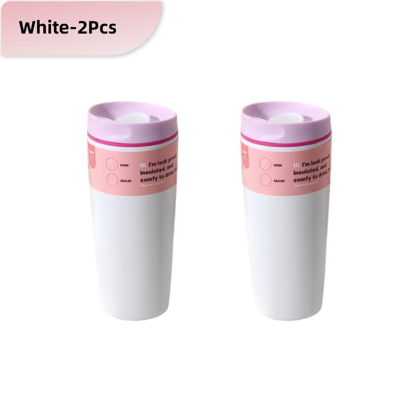 12oz/20oz Large Capacity Car Mounted Stainless Steel Thermos Cup Travel Thermos Bottle Coffee Mug Vacuum Flask Insulated Cups