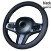 Universal Anti-Slip Carbon Fiber Steering Wheel Cover, Sweat-Absorbent, Leather, 4-Seasons Car Interior Protection