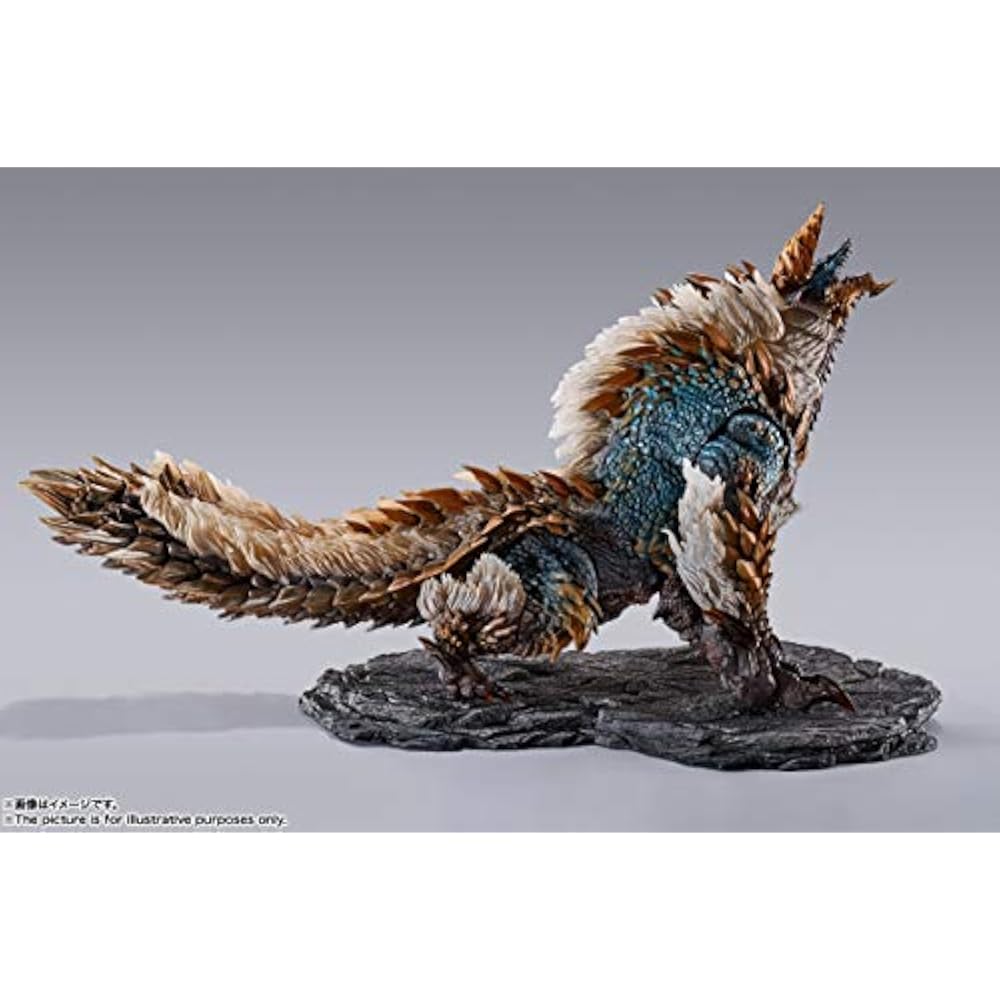 СТРАНЫ ТАМАШИИ Ш. Monster Arts Monster Hunter World: Ледяной Зинога примерно. 285 мм АБС и ПВХ...