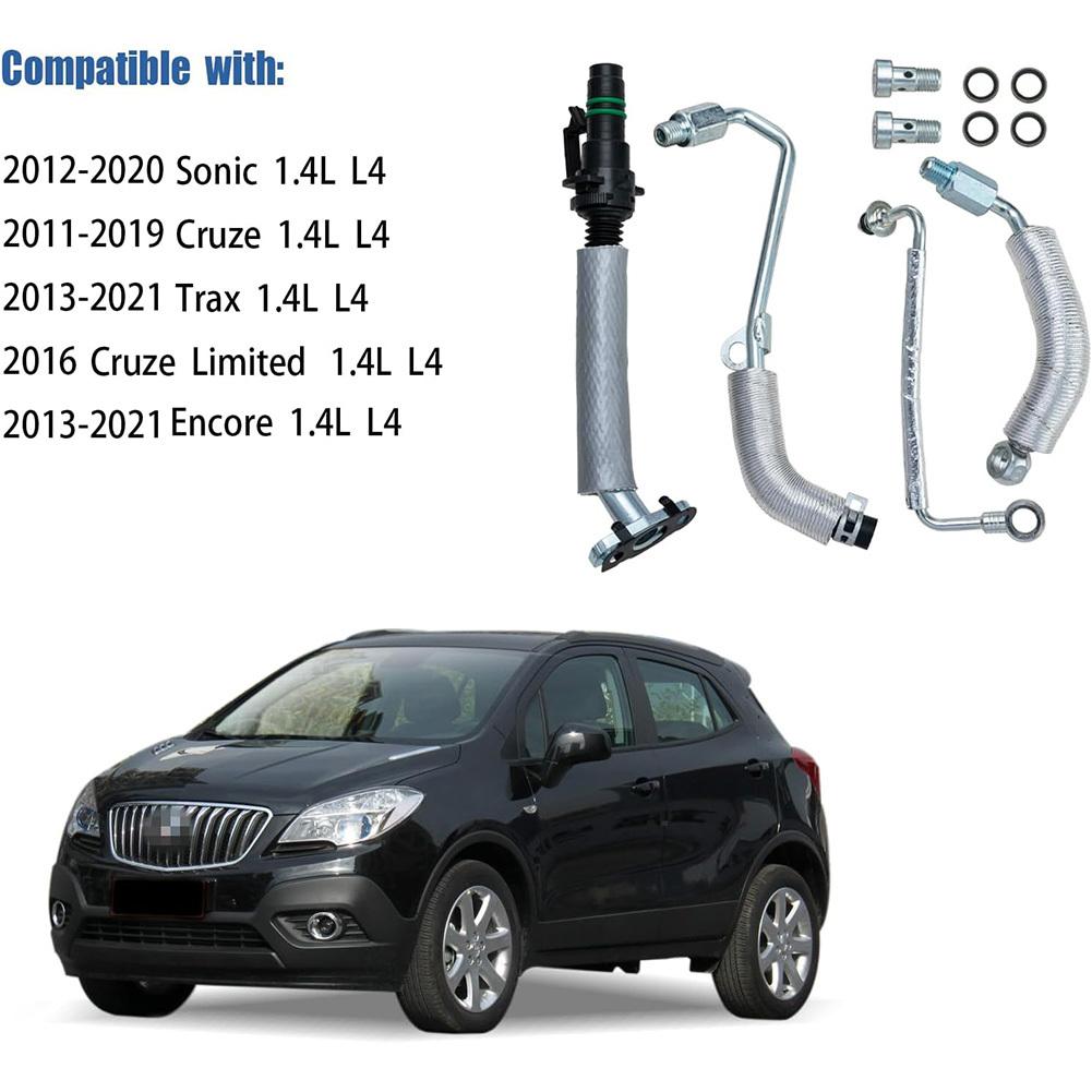 Линия слива масла турбокомпрессора двигателя, комплект труб подачи масла, титановая стальная линия турбокомпрессора 25200947 55569839 55568031 55567067