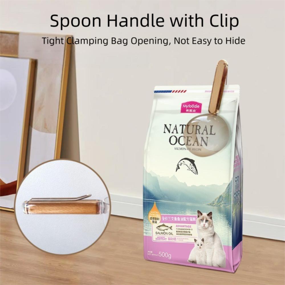 Пластиковые мерные ложки для сухого корма с зажимом для герметизации, новые мерные чашки для домашних животных, для собак и кошек