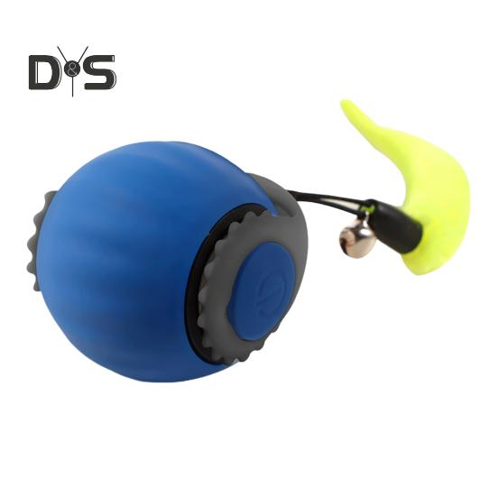 Интерактивный мяч для кошек, самокатящийся мяч для кошек с регулируемыми скоростными режимами, электрический мяч для домашних животных, активируемый касанием, для использования в помещении и на открытом воздухе