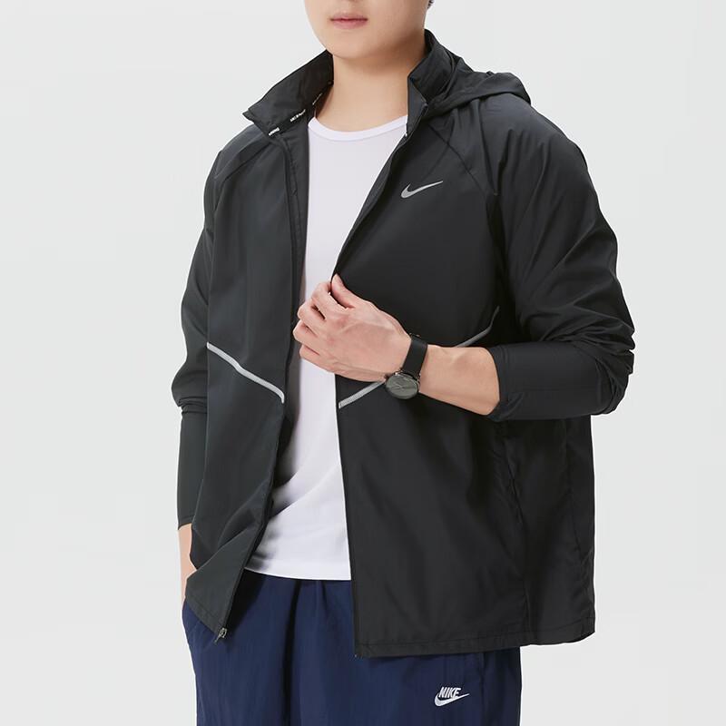Nike Мужская тканая куртка с капюшоном для бега IF2370-010