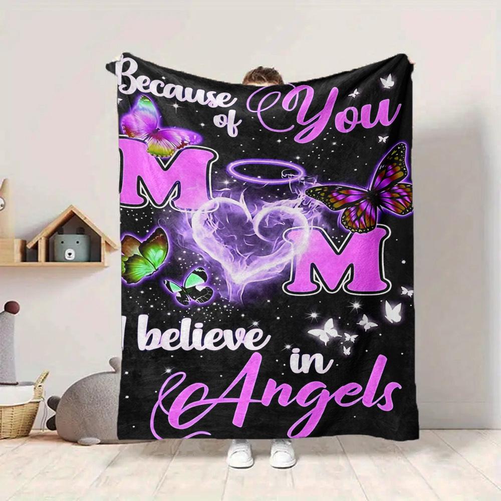 1pc To Mom I Love Blanket - Perfect Gift for Birthdays, Christmas & Halloween- Soft, Warm & Versatile yy250909181