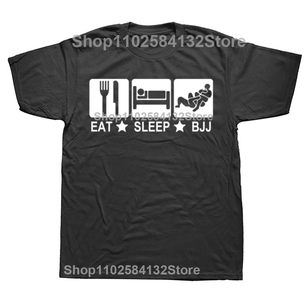Eat Sleep Bjj Brazilian Jiu Jitsu Judo Funny T Shirt Casual Men Short Sleeve T-shirt Cool Tees Tops Harajuku Streetwear