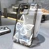 Прозрачный чехол для телефона Retro Art Butterfly для iPhone 16 15 14 13 12 11 Pro Max X XR XS Max 7 8 Plus SE 2020, ударопрочный силиконовый прозрачный чехол для телефона TPU