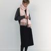 LOEIL Airy Knit Maxi Muffler - Soft Pink
