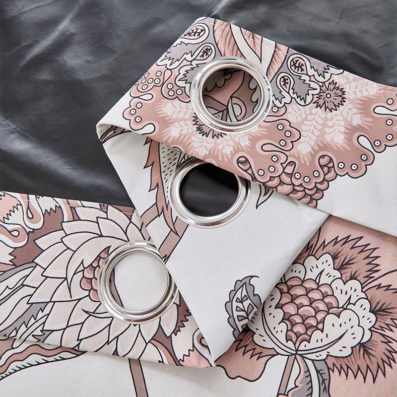 Новые европейские классические шторы, полное затемнение и железные кольца, для гостиной, балкона, спальни