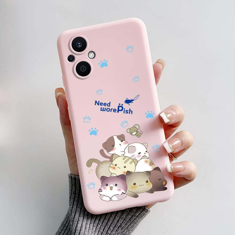 Для Oppo Reno7 Z 5G Чехол Reno 7 8 Lite Мультяшный Медведь Лягушка Мягкий Силиконовый Чехол для Телефона Для Oppo Reno 7Z 8Z Reno7Z 5G Задняя Крышка Capa