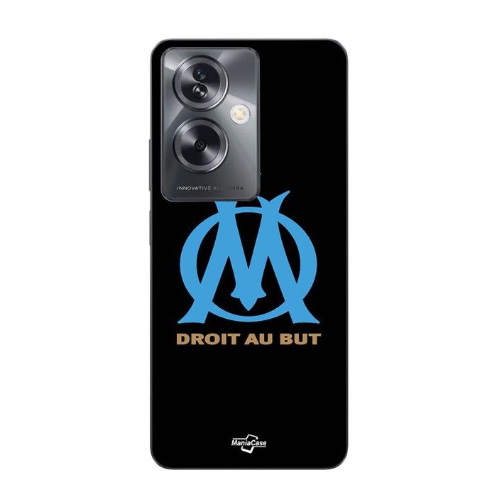 Coque pour Oppo A79 5G logo om olympique de marseille Noire Fond